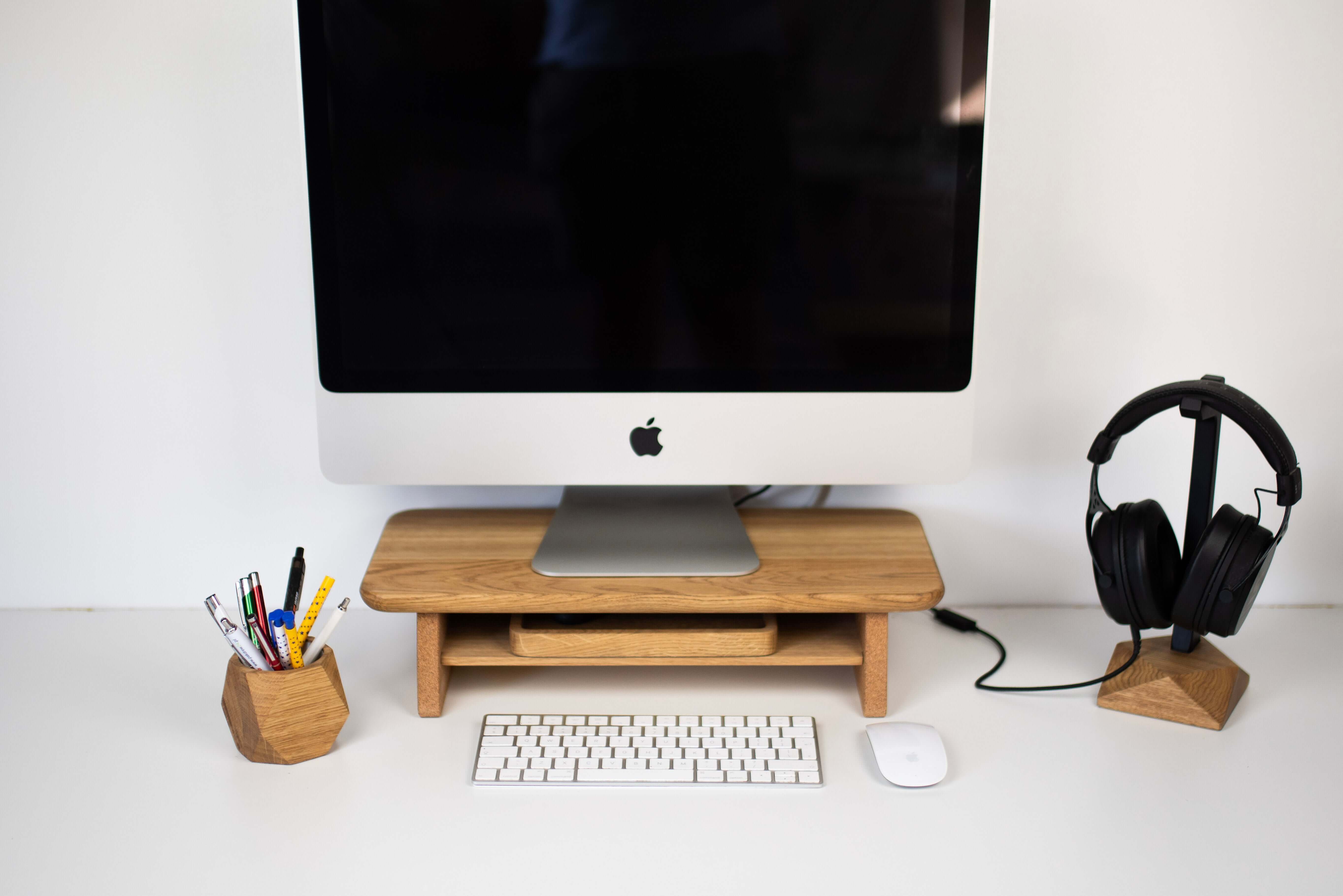 MONITOR STAND WITH SHELF - Chopzwood